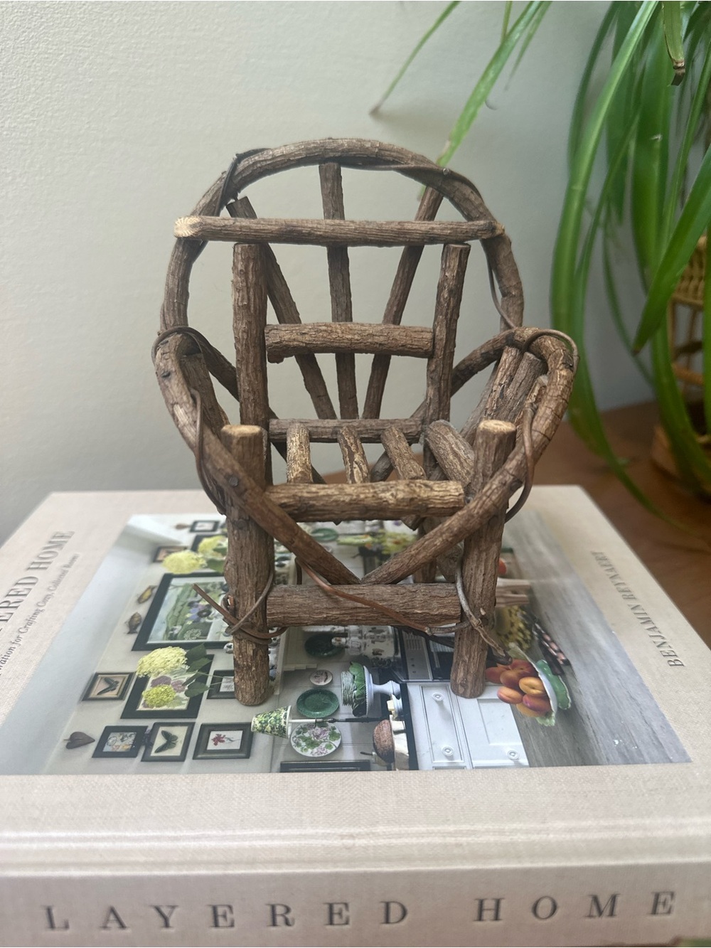 Vintage Twig Plant Stand
